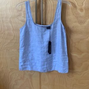 Tahari thank top 100% hemp blouse size XS